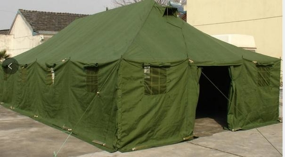 زيتون أخضر تكتيكي خارجي 10 أشخاص خيمة مقاومة للماء 8 * 4.8 م