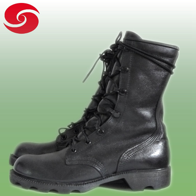 شينشينغ جلد طبيعي أسود الأحذية التكتيكية القتالية