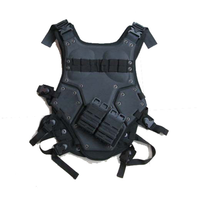 حقيبة ظهر تكتيكية سوداء مقاومة للماء مع 2 جيوب أمامية