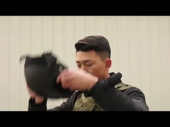 خوذة واقية من الرصاص شديدة التحمل مع مقاومة للتأثير ولون أسود