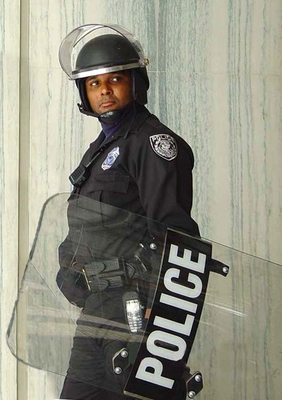 مكافحة الشغب درع الشرطة البالستية نقية شعار المواد PC تخصيص المدعومة