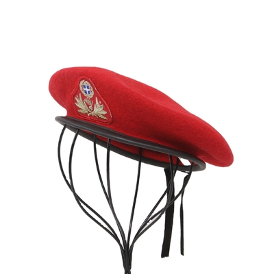 قبعة عسكرية تكتيكية من الصوف العسكري باللون الأحمر للرجال والنساء من القوات الخاصة