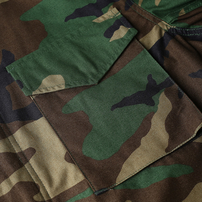زيتون أخضر M65 ملابس تكتيكية عسكرية قابلة للإزالة تمويه OEM