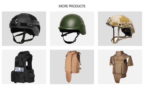 OEM ODM مستوى المعدات المضادة للرصاص NIJ IIIA Aramid Armor Helmet